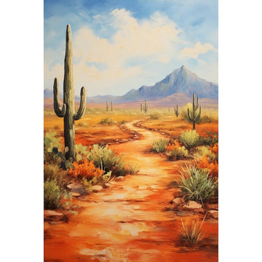Sunset Cactus canvas